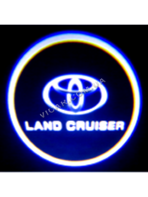 Логотип led в карту дверей Toyota Land Cruiser 